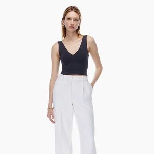 Babaton Contour V-Neck Tank in colour Black